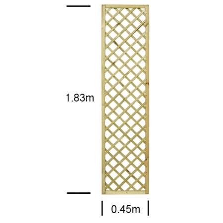 English Rose 1'6" wide x 6ft high trellis panel