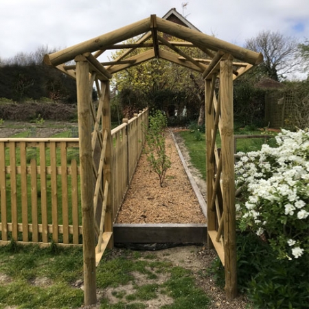 Cottage arch installed