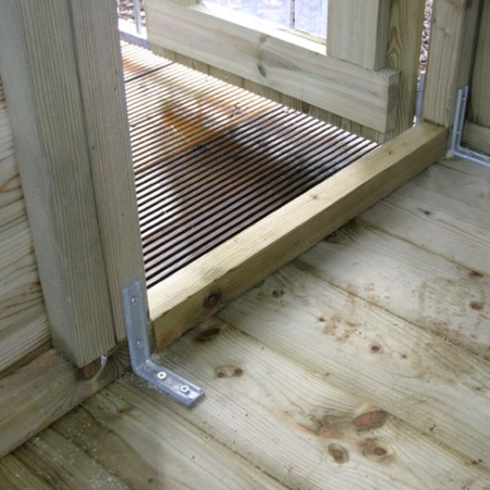 Dog Run and Kennel inside the door detail, showing the door fitting