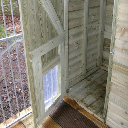 Dog Run and Kennel combination door construction details