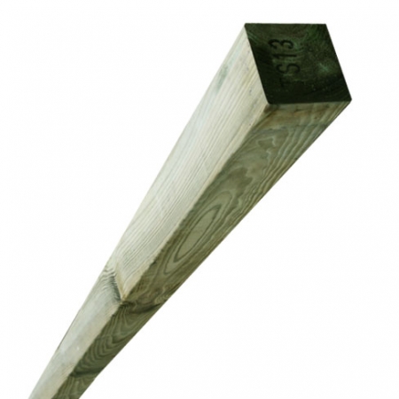 Prepared smooth finish fence post 75 x 75mm with eased round corners