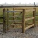 Kissing gate set installed