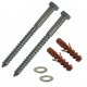 Wall Plate Fitting Set - Set of 2 - for use as a ready made set for the fixing of wall plates