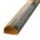 Closeboard capping rail which secures down on to a counter rail to finish of the closeboard fence.