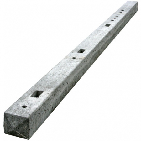 Concrete mortised posts for closeboard or palisade fencing