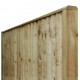 Counter rail and capping top on a heavy frame closeboard gate.