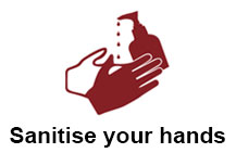 Sanitise your hands