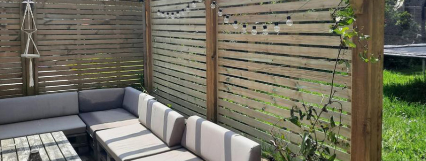 Contemporary Pergola Installed