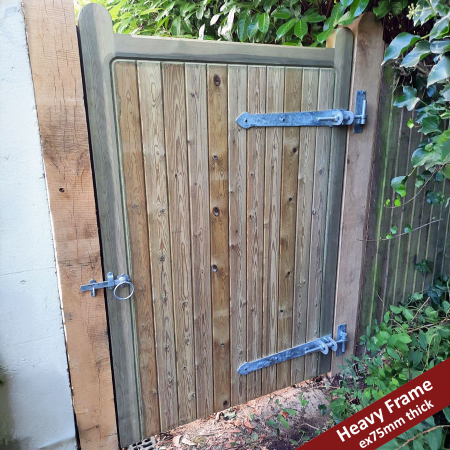 Single Heavy frame Softwood pedestrian Wimbourne gate